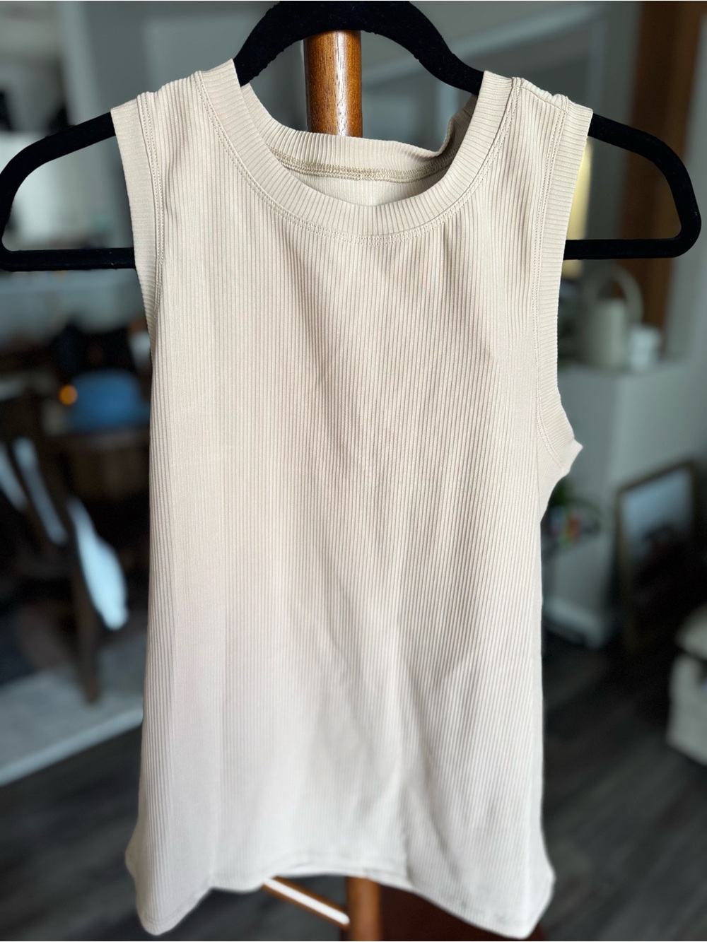 Ribbed Tank Top - Cream